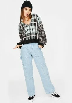 The Ragged Priest Blue Combat Jeans