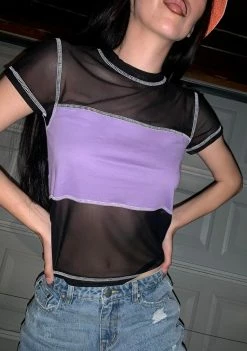 Brand new ๐ The Ragged Priest Beam Mesh Crop Tee โ 7 The Ragged Priest Beam Mesh Crop Tee