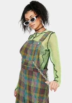 The Ragged Priest Psyche Multi Check Dungaree
