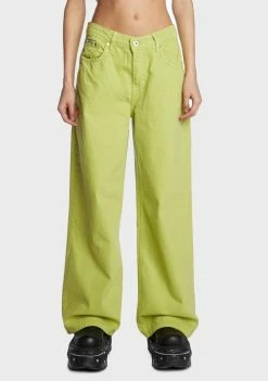 The Ragged Priest Lime Release Jeans Bottoms