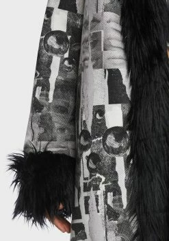 The Ragged Priest Outerwear Poseur Faux Fur Coat