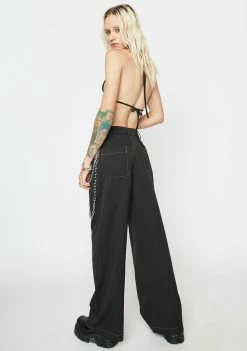 Cheap ๐ The Ragged Priest Dropout Wide Leg Pants ๐ฅฐ 9 The Ragged Priest Dropout Wide Leg Pants