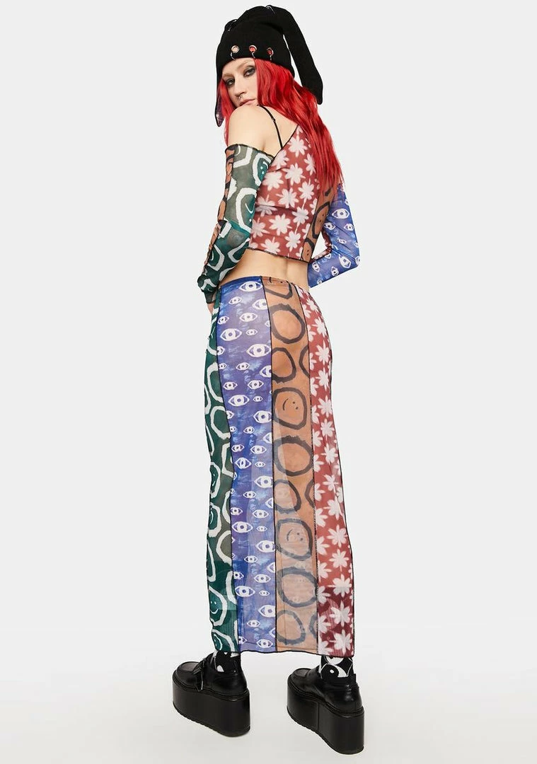 Buy 😍 The Ragged Priest Quantum Mesh Mini 👗 Skirt Midi 👗 Skirt ❤️ 6 The Ragged Priest Quantum Mesh Mini Skirt Midi Skirt