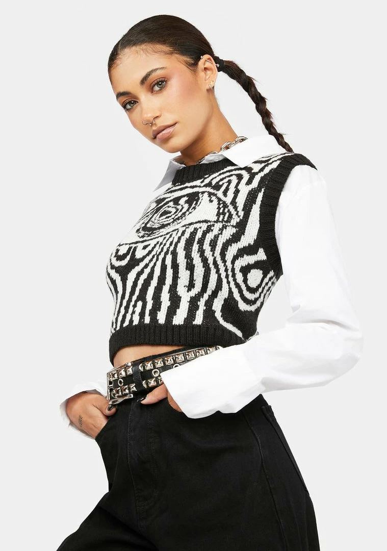 New β¨ The Ragged Priest Tops Breakthrough Knitted Vest π 4 The Ragged Priest Tops Breakthrough Knitted Vest