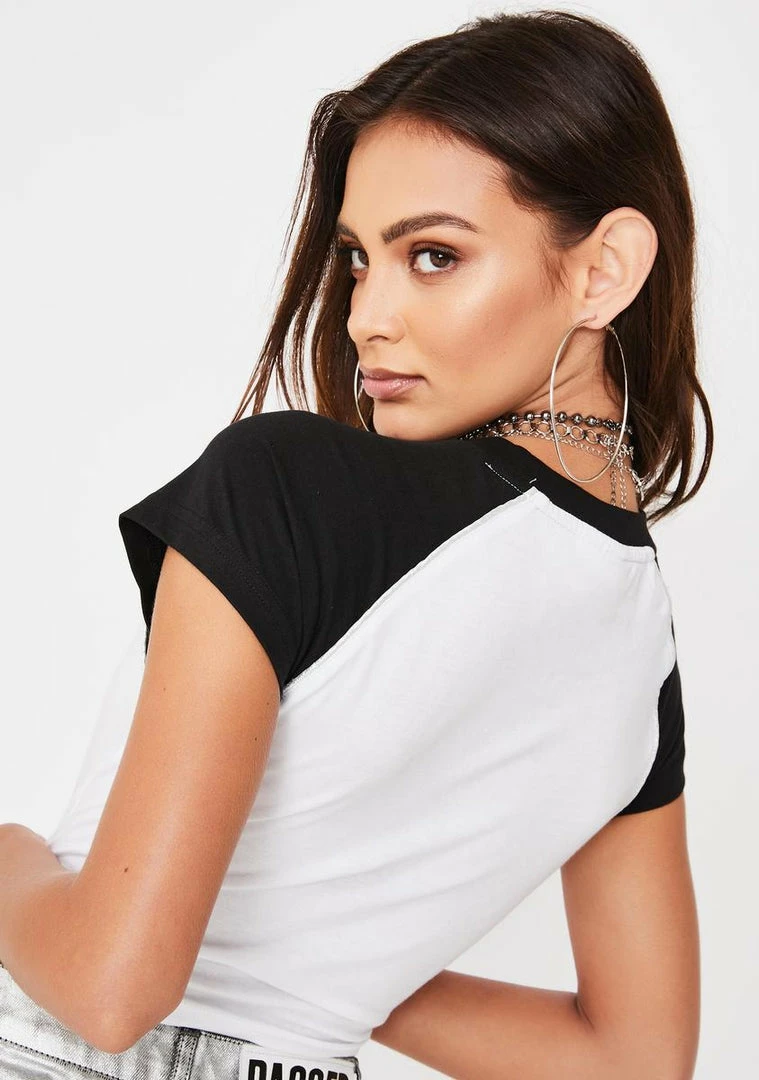 Buy ✨ The Ragged Priest Tops Bopper Raglan Crop Tee ⌛ 6 The Ragged Priest Tops Bopper Raglan Crop Tee