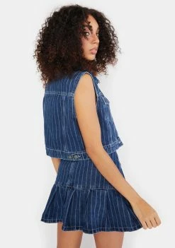 The Ragged Priest Rara Denim Mini Skirt