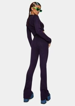 Cheapest π The Ragged Priest Bottoms Inspire Striped Knit Flare Pants π 9 The Ragged Priest Bottoms Inspire Striped Knit Flare Pants