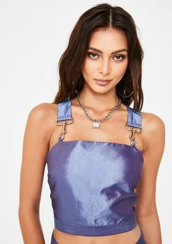 The Ragged Priest Millenium Metallic Crop Top