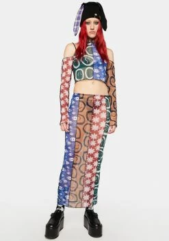 The Ragged Priest Sheer Crop Top Worship Mesh Crop Top