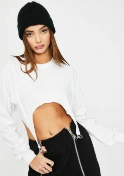 The Ragged Priest White Supply Crop Top
