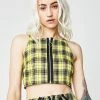 The Ragged Priest Tops Tartan Kiddo Crop Top