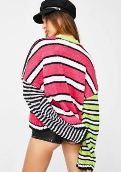 The Ragged Priest Tops Almost Knit Stripe Sweater