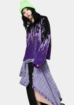 The Ragged Priest Tops Revoly Flame Knit Sweater