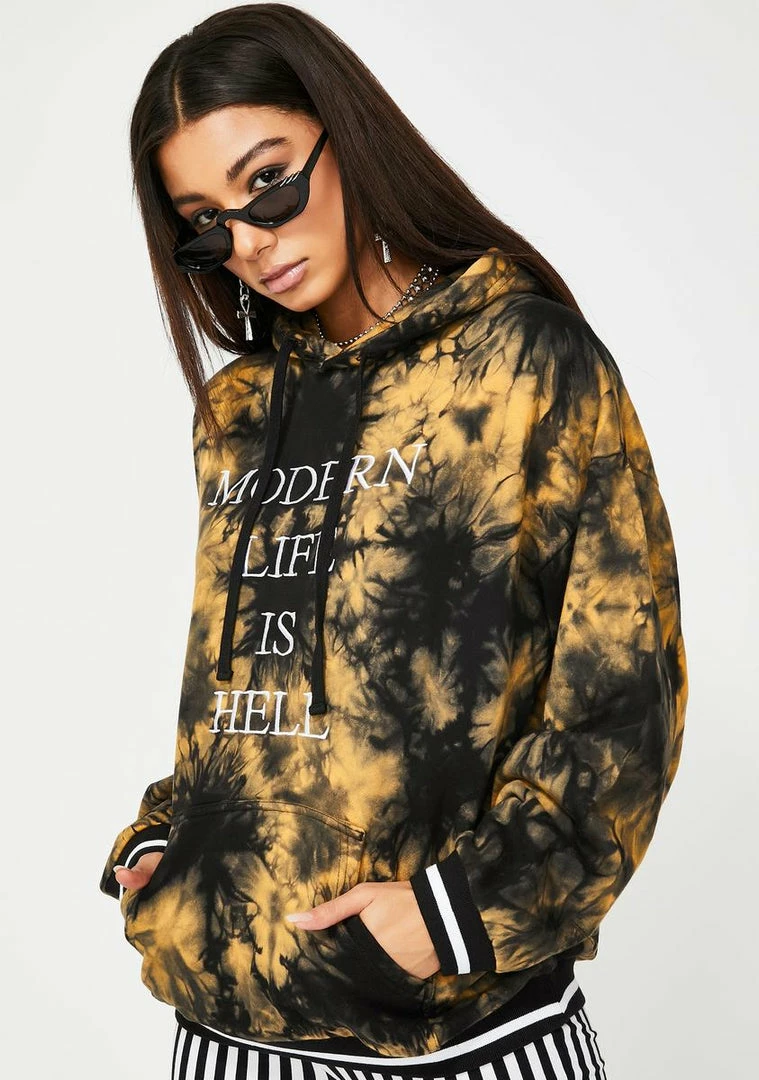 Cheapest π The Ragged Priest Hell Tie Dye Hoodie Tops π€© 4 The Ragged Priest Hell Tie Dye Hoodie Tops