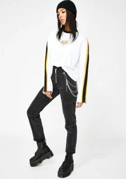 The Ragged Priest Charcoal Pride Jeans Bottoms