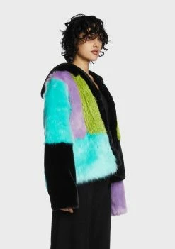 The Ragged Priest Brat Faux Fur Jacket