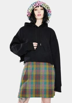 The Ragged Priest Tops Reveal Cropped Hoodie