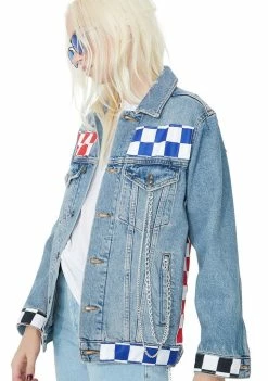 Outlet 𧨠The Ragged Priest Relay Denim Jacket π 10 The Ragged Priest Relay Denim Jacket
