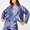 The Ragged Priest Era Metallic Crop Blazer Outerwear