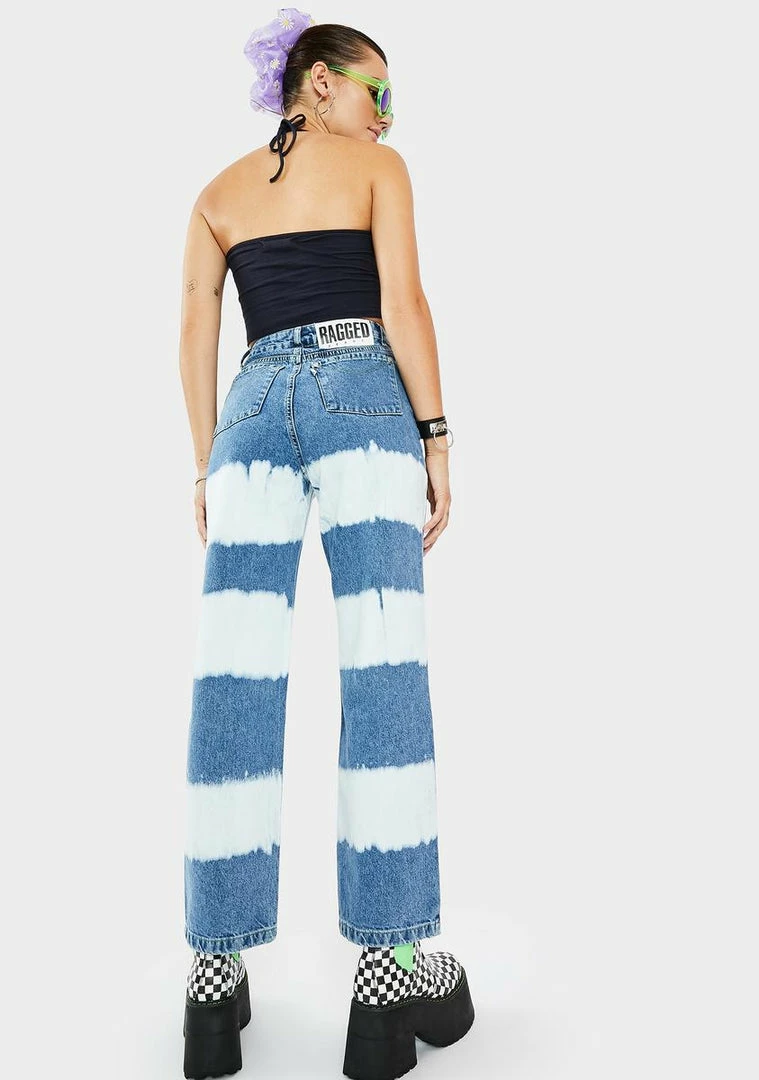 Top 10 π€© The Ragged Priest Lithium Striped Denim π Jeans Bottoms β€οΈ 6 The Ragged Priest Lithium Striped Denim Jeans Bottoms
