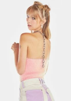 The Ragged Priest Linked Halter Top Tops