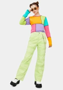 The Ragged Priest Lime Lethal Dad Jeans