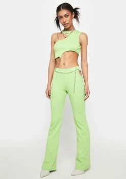 The Ragged Priest Confusion Chain Flare Pants Flares