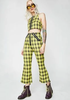 Best Sale 🧨 The Ragged Priest Bottoms Tartan Jinx Pants ❤️ 8 The Ragged Priest Bottoms Tartan Jinx Pants