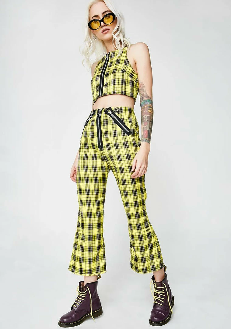 Best Sale 🧨 The Ragged Priest Bottoms Tartan Jinx Pants ❤️ 4 The Ragged Priest Bottoms Tartan Jinx Pants