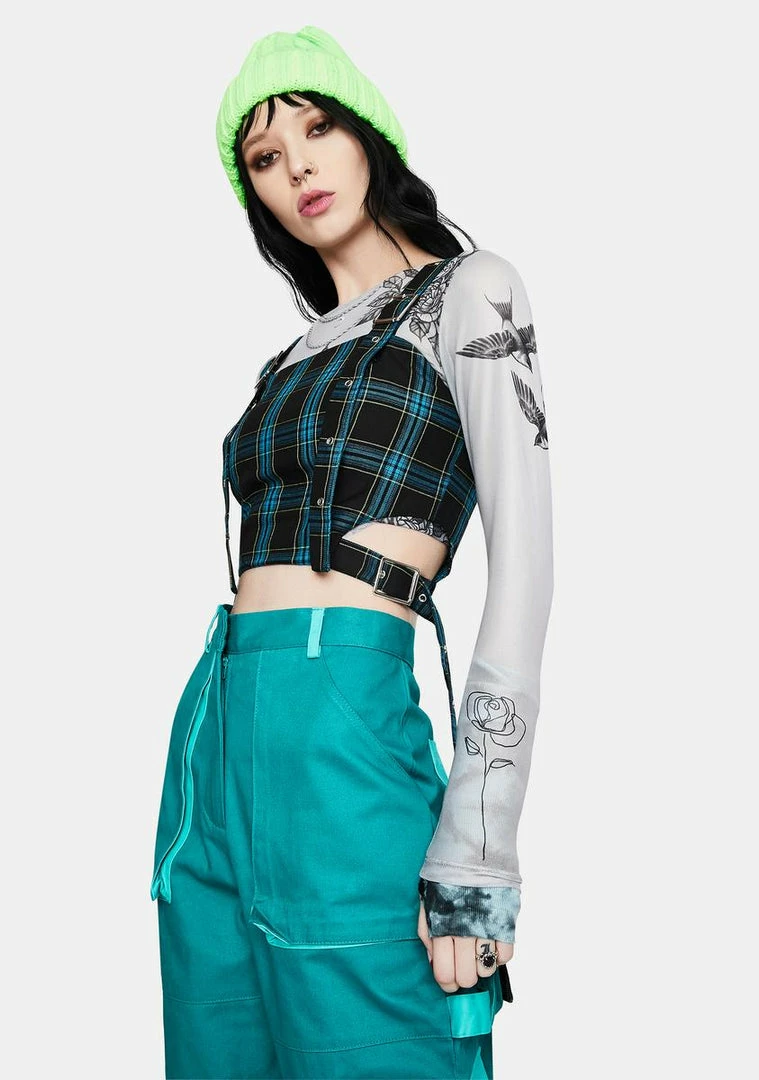 Coupon π₯ The Ragged Priest Tops Ride Plaid Crop Top π 4 The Ragged Priest Tops Ride Plaid Crop Top