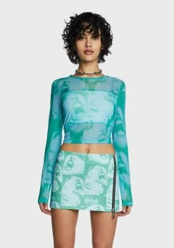 Best deal π The Ragged Priest Tops Volume Mesh Top π 9 The Ragged Priest Tops Volume Mesh Top