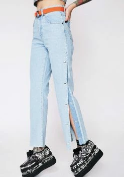The Ragged Priest Bottoms Popper Jeans