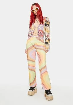 The Ragged Priest Boyfriend Jeans Psychedelic Dad Jeans