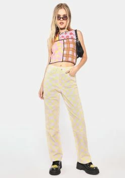 The Ragged Priest Beat Checkered Jeans