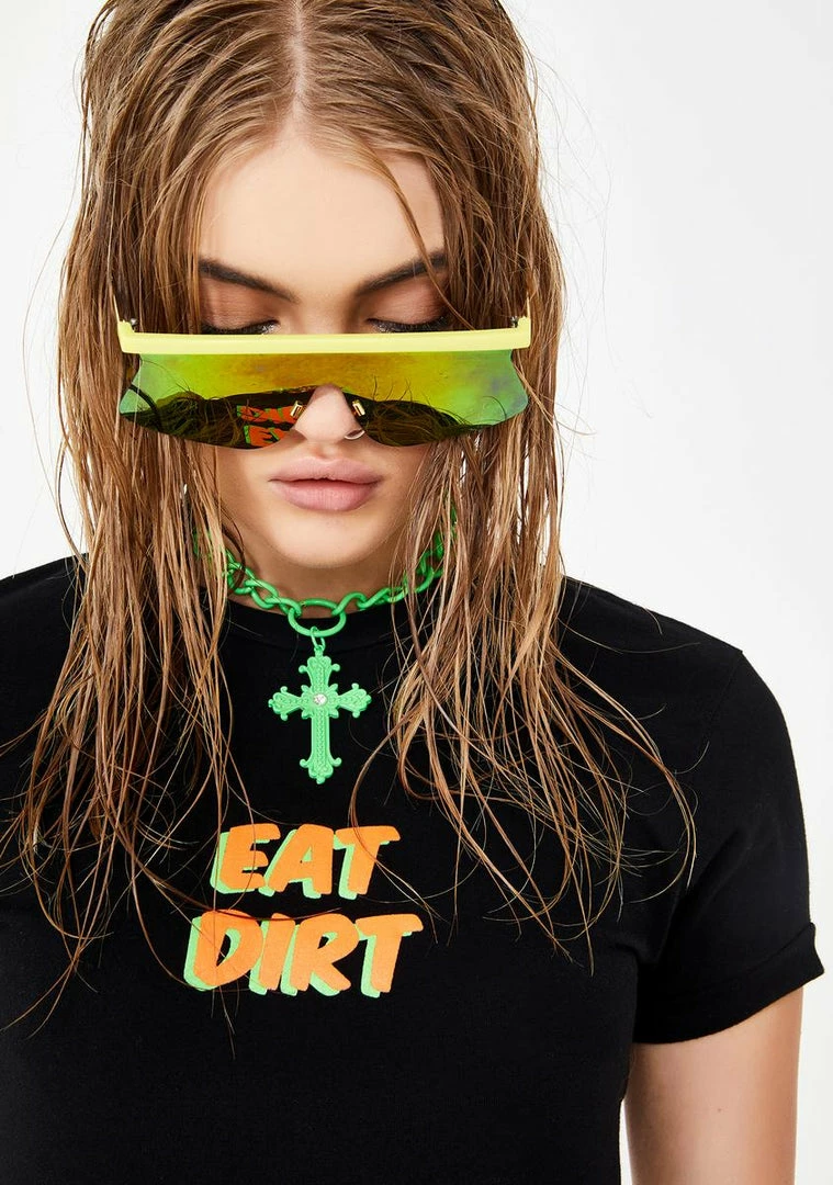 Flash Sale π₯° The Ragged Priest Eat Dirt Ringer Tee Tops π 4 The Ragged Priest Eat Dirt Ringer Tee Tops