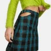 The Ragged Priest Trinity Plaid Mini Skirt Bottoms