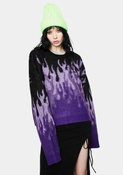 The Ragged Priest Tops Revoly Flame Knit Sweater