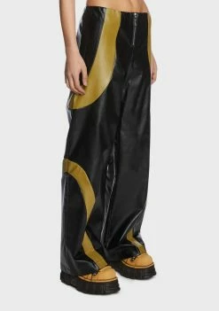 Brand new π The Ragged Priest Factory Vegan Leather Trousers 𧨠9 The Ragged Priest Factory Vegan Leather Trousers