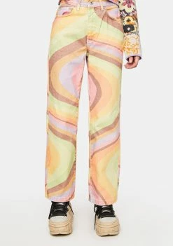 The Ragged Priest Boyfriend Jeans Psychedelic Dad Jeans