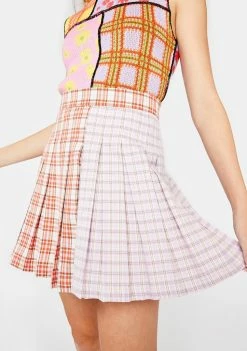 The Ragged Priest Seeker Plaid Mini Skirt