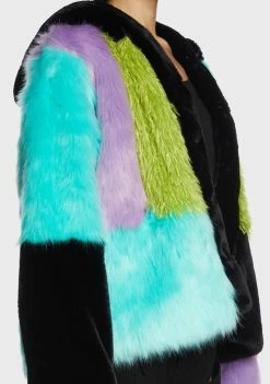 The Ragged Priest Brat Faux Fur Jacket