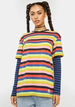 The Ragged Priest Hangout Striped Tee