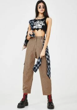 The Ragged Priest Magma Gingham Pants