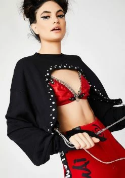 The Ragged Priest Tops Bare Sweatshirt