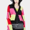 The Ragged Priest Freak Patchwork Knit Cardigan
