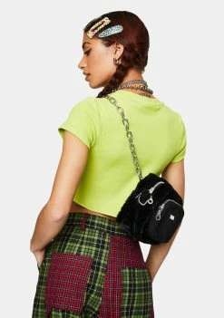 The Ragged Priest Tops Blaze Ribbed Crop Tee