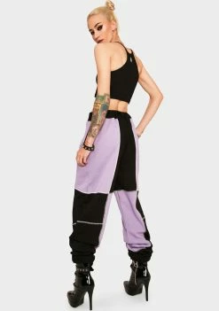 Buy βοΈ The Ragged Priest Bottoms Panelled Colorblock Joggers 𧨠9 The Ragged Priest Bottoms Panelled Colorblock Joggers