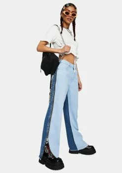 The Ragged Priest Deuce Side Zip Dad Jeans