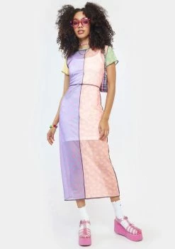 The Ragged Priest Blurry Midi Dress