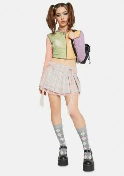 The Ragged Priest Chiller Mesh Crop Top Tops